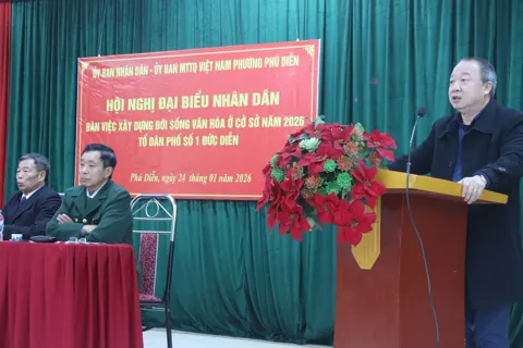 Phường Phú Diễn: khi lòng dân đồng thuận xây dựng đời sống văn hóa mới