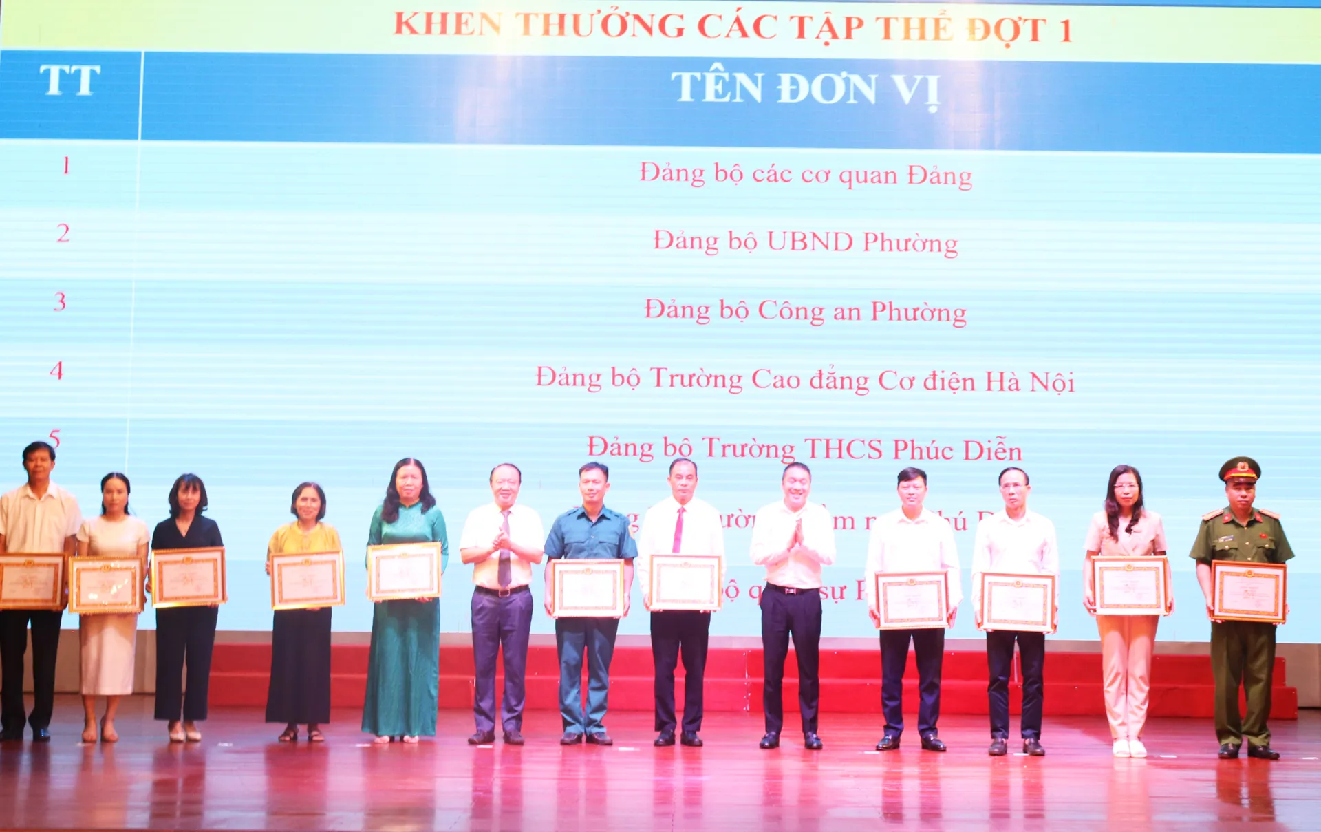 Phường Phú Diễn tổng kết Đại hội Đảng bộ lần thứ I: khen thưởng gần 100 tập thể, cá nhân xuất sắc