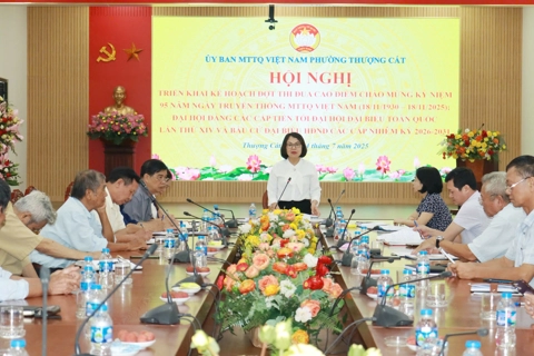 Phường Thượng Cát phát động thi đua cao điểm chào mừng Ngày truyền thống MTTQ và Đại hội Đảng
