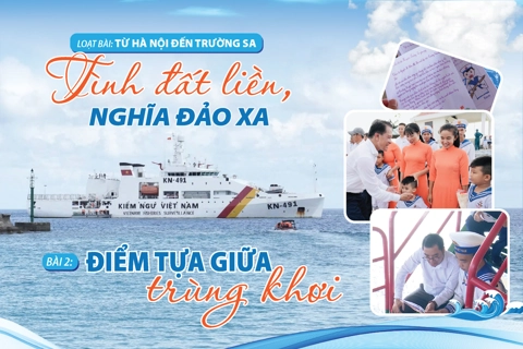 [Từ Hà Nội đến Trường Sa: Tình đất liền, nghĩa đảo xa] Bài 2: Điểm tựa giữa trùng khơi
