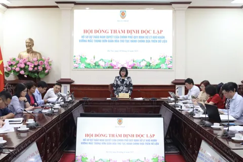 Đơn giản hóa thủ tục hành chính dựa trên dữ liệu