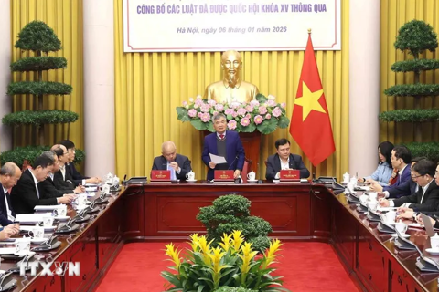 Công bố 12 luật mới: Hoàn thiện khung pháp lý tài chính - kinh tế
