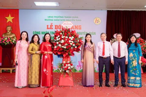 Phường Thanh Xuân: Trường Mầm non Nguyễn Tuân đón Bằng công nhận đạt chuẩn Quốc gia mức độ 2