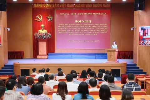 Công bố dự kiến nhân sự chủ chốt các phường Thanh Xuân, Phương Liệt (mới)