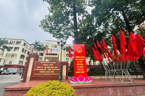 Phường Thanh Xuân hoàn thành công tác chuẩn bị vận hành chính quyền địa phương 2 cấp