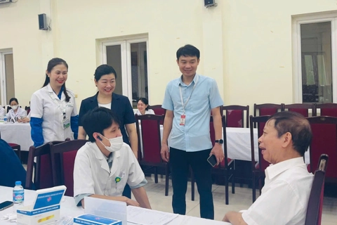Phường Thanh Xuân khám bệnh, chăm sóc sức khỏe cho hơn 500 đối tượng chính sách