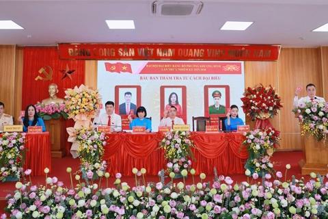 Đại hội đại biểu Đảng bộ phường Khương Đình lần thứ I, nhiệm kỳ 2025-2030 tiến hành phiên trù bị