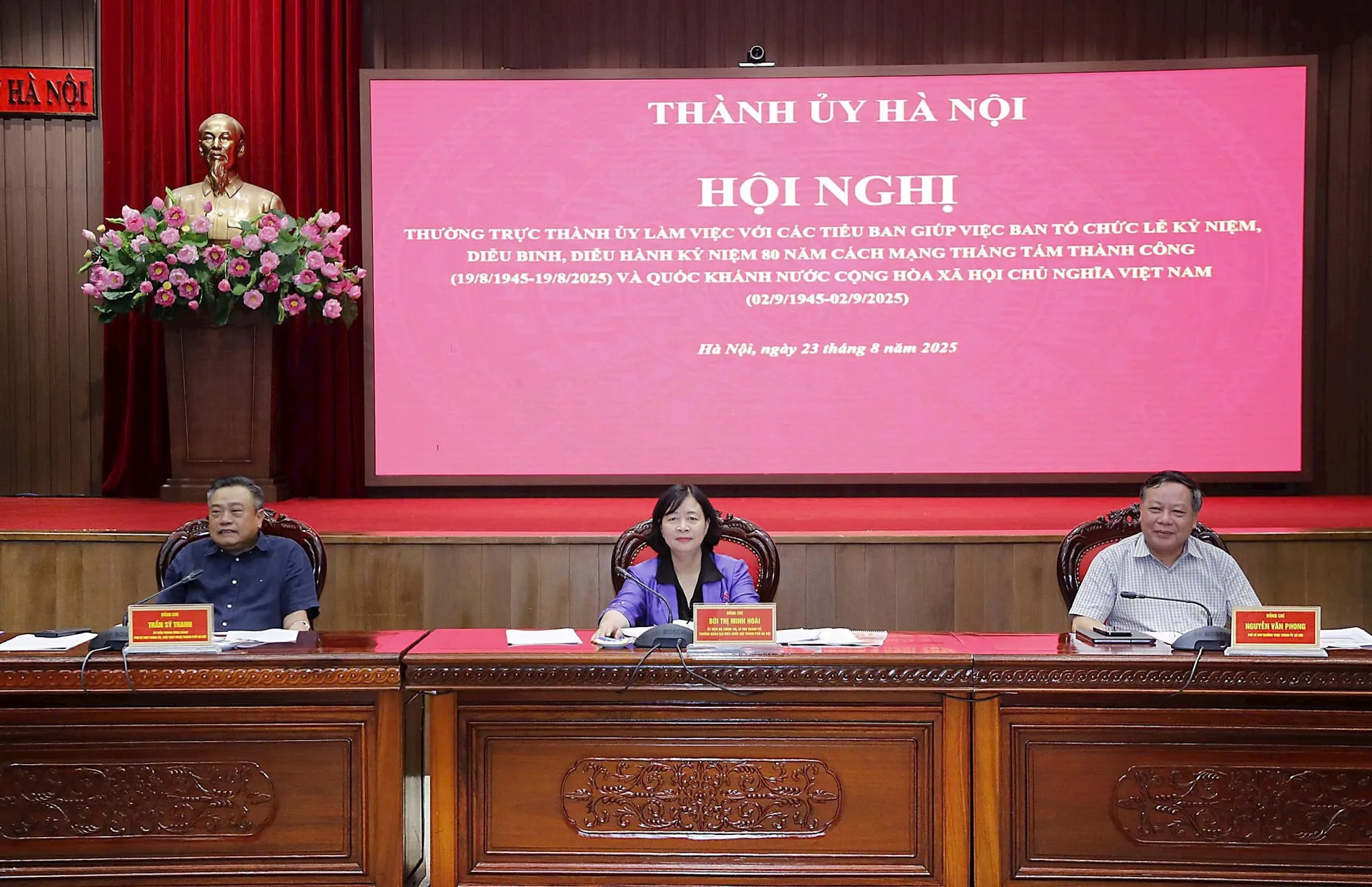 Bí thư Thành ủy Hà Nội Bùi Thị Minh Hoài: Mỗi người đều cảm thấy tự hào được góp sức mình vào sự kiện A80