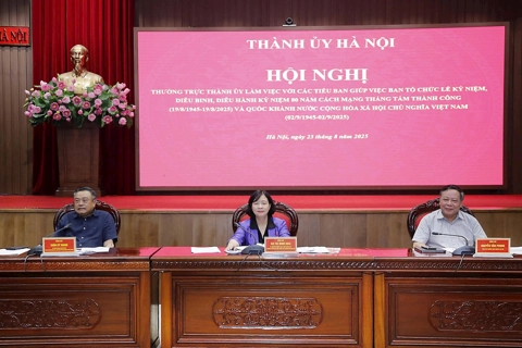 Bí thư Thành ủy Hà Nội Bùi Thị Minh Hoài: Mỗi người đều cảm thấy tự hào được góp sức mình vào sự kiện A80