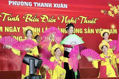 Đặc sắc chương trình nghệ thuật mừng Đảng, mừng Xuân phường Thanh Xuân
