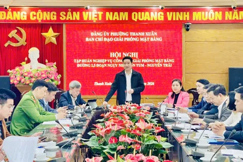 Phường Thanh Xuân: Thành lập 6 tổ công tác đặc trách tuyên truyền giải phóng mặt bằng Vành đai 2,5