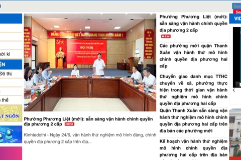 Hà Nội: triển khai tuyên truyền trên 126 trang thông tin điện tử cấp phường, xã sau sắp xếp