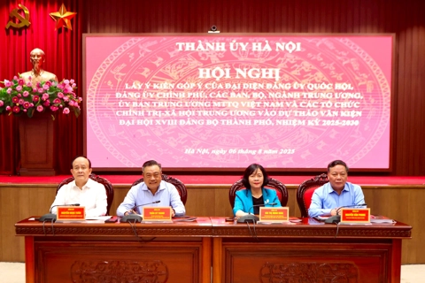 Hà Nội: lấy ý kiến đại diện các cơ quan Trung ương vào Dự thảo Văn kiện Đại hội XVIII Đảng bộ Thành phố