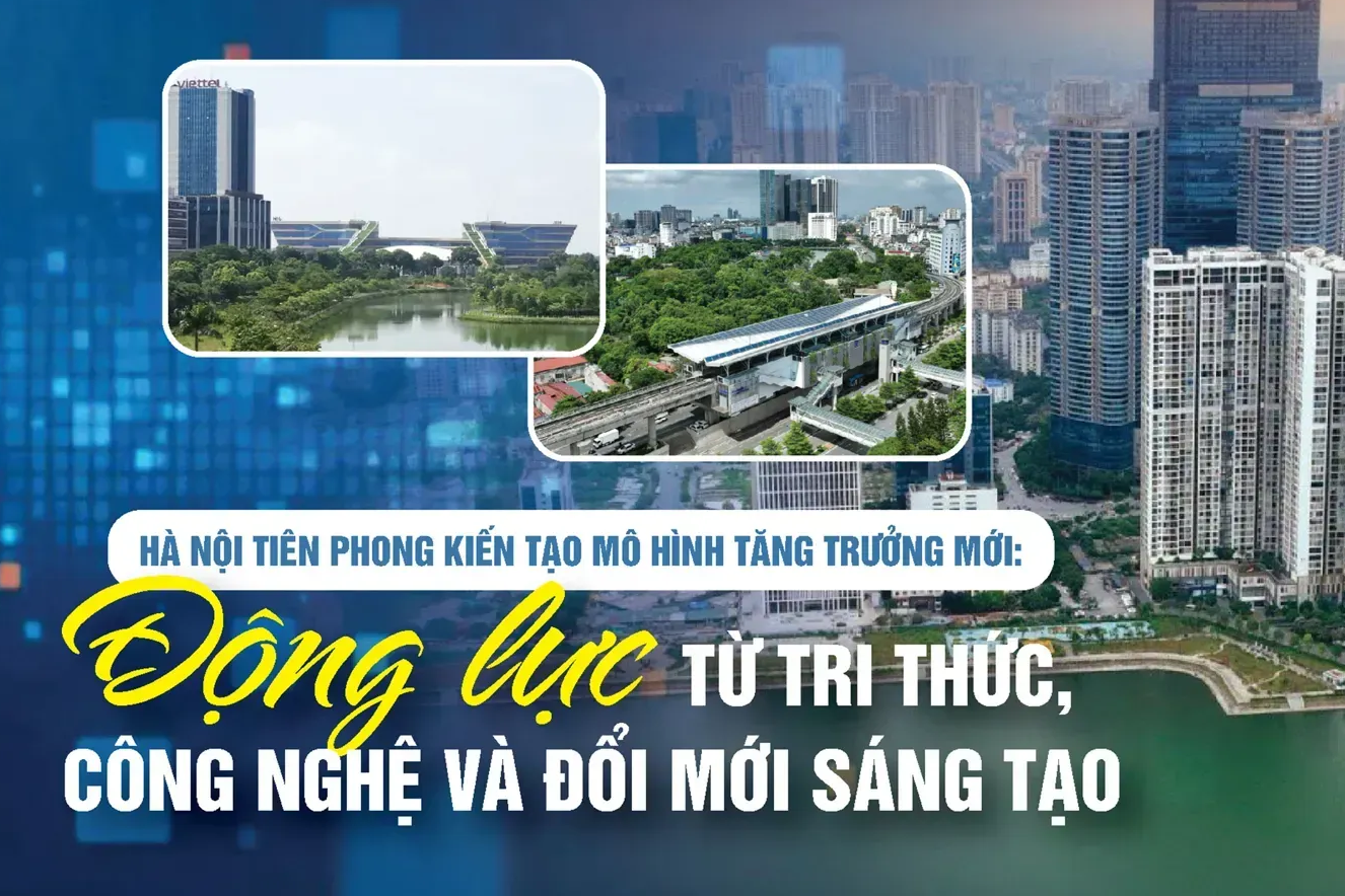 Hà Nội tiên phong kiến tạo mô hình tăng trưởng mới: Động lực từ tri thức, công nghệ và đổi mới sáng tạo