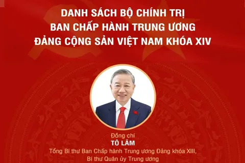[Infographic] Bộ Chính trị Ban Chấp hành Trung ương Đảng Cộng sản Việt Nam khóa XIV