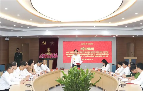 Gia Lâm tổ chức diễn tập khu vực phòng thủ huyện năm 2023
