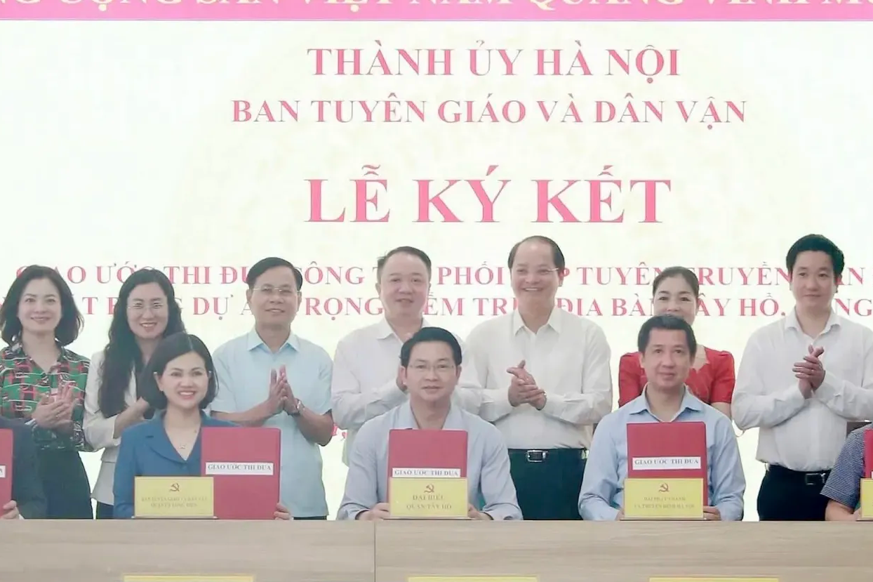 Hà Nội: thi đua trong công tác tuyên truyền, vận động giải phóng mặt bằng các công trình trọng điểm