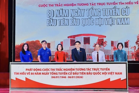 Phát động thi trắc nghiệm tìm hiểu 80 năm Ngày Tổng tuyển cử đầu tiên của Quốc hội
