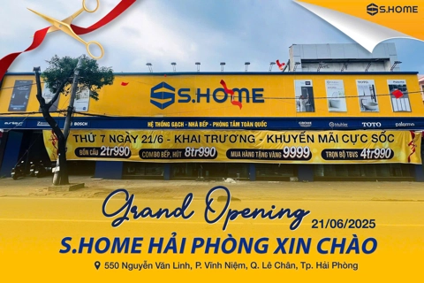 S.Home tiếp tục mở rộng showroom tại trung tâm Hải Phòng