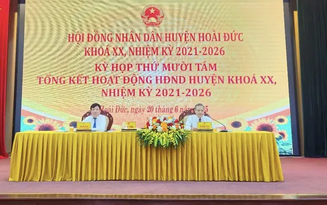 Kỳ họp cuối của HĐND huyện Hoài Đức khóa XX