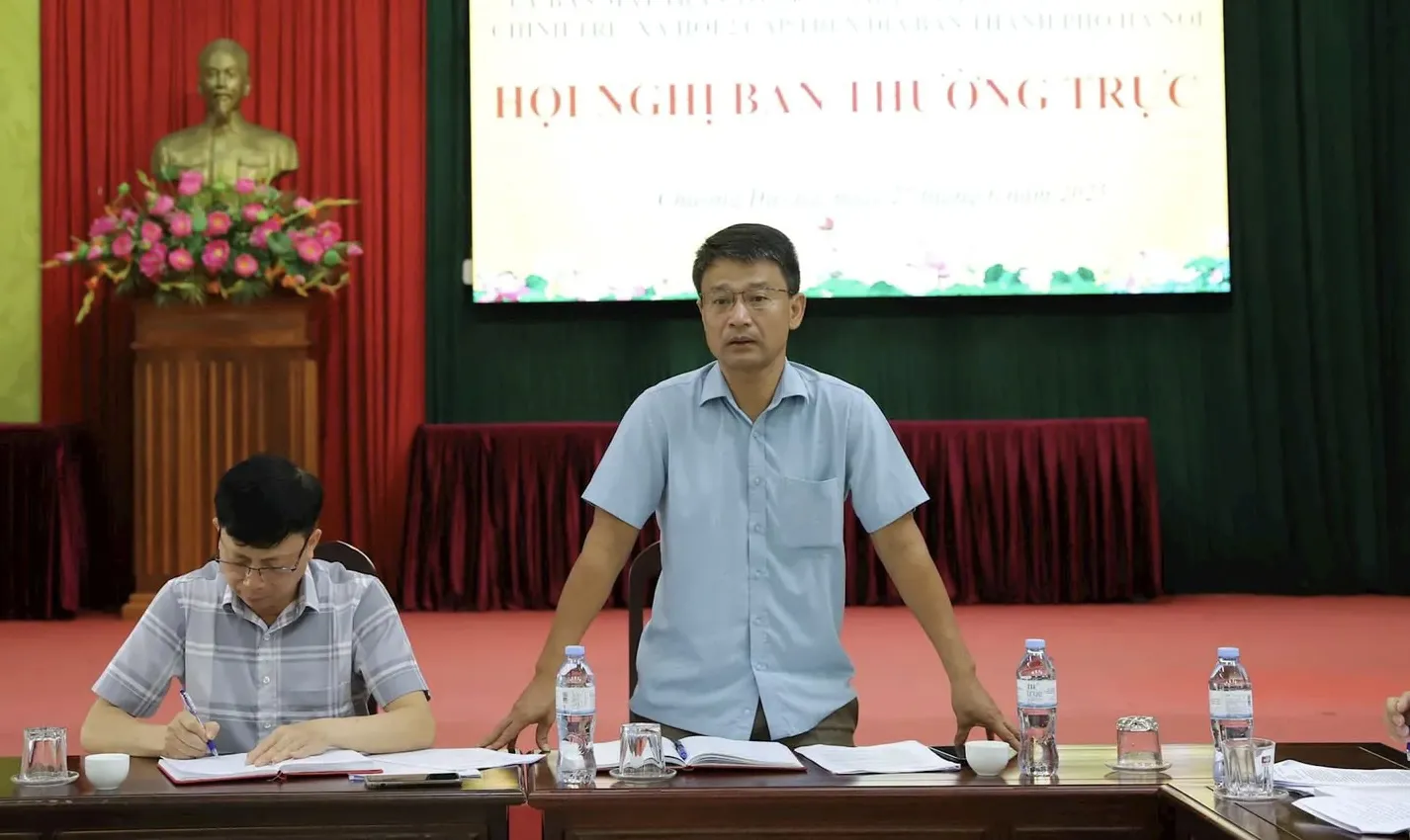 Uỷ ban MTTQ Việt Nam xã Chương Dương mới vận hành thử nghiệm bộ máy