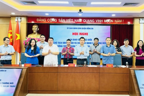 Quận Đống Đa bàn giao công tác, sẵn sàng vận hành chính quyền hai cấp
