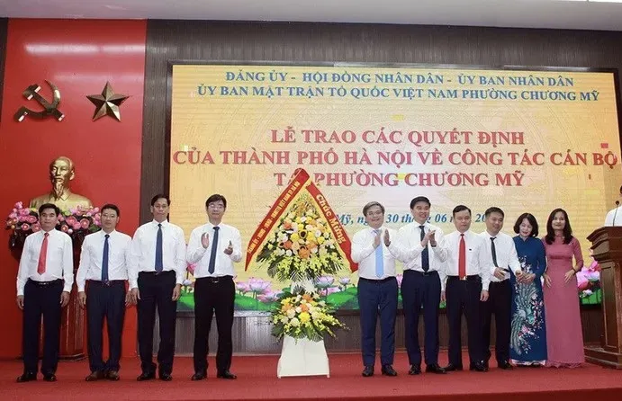 Đồng chí Nguyễn Văn Thắng được chỉ định làm Bí thư Đảng ủy, Chủ tịch HĐND phường Chương Mỹ