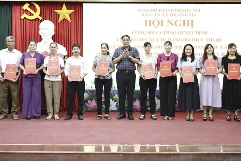 Đảng ủy xã Thường Tín thành lập 95 đảng bộ, chi bộ trực thuộc