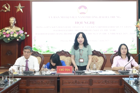Phường Hai Bà Trưng: Mặt trận tích cực góp ý dự thảo Báo cáo chính trị trình Đại hội Đảng bộ phường