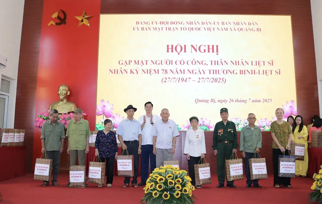 Xã Quảng Bị: tri ân thương bệnh binh, thân nhân liệt sỹ, người có công