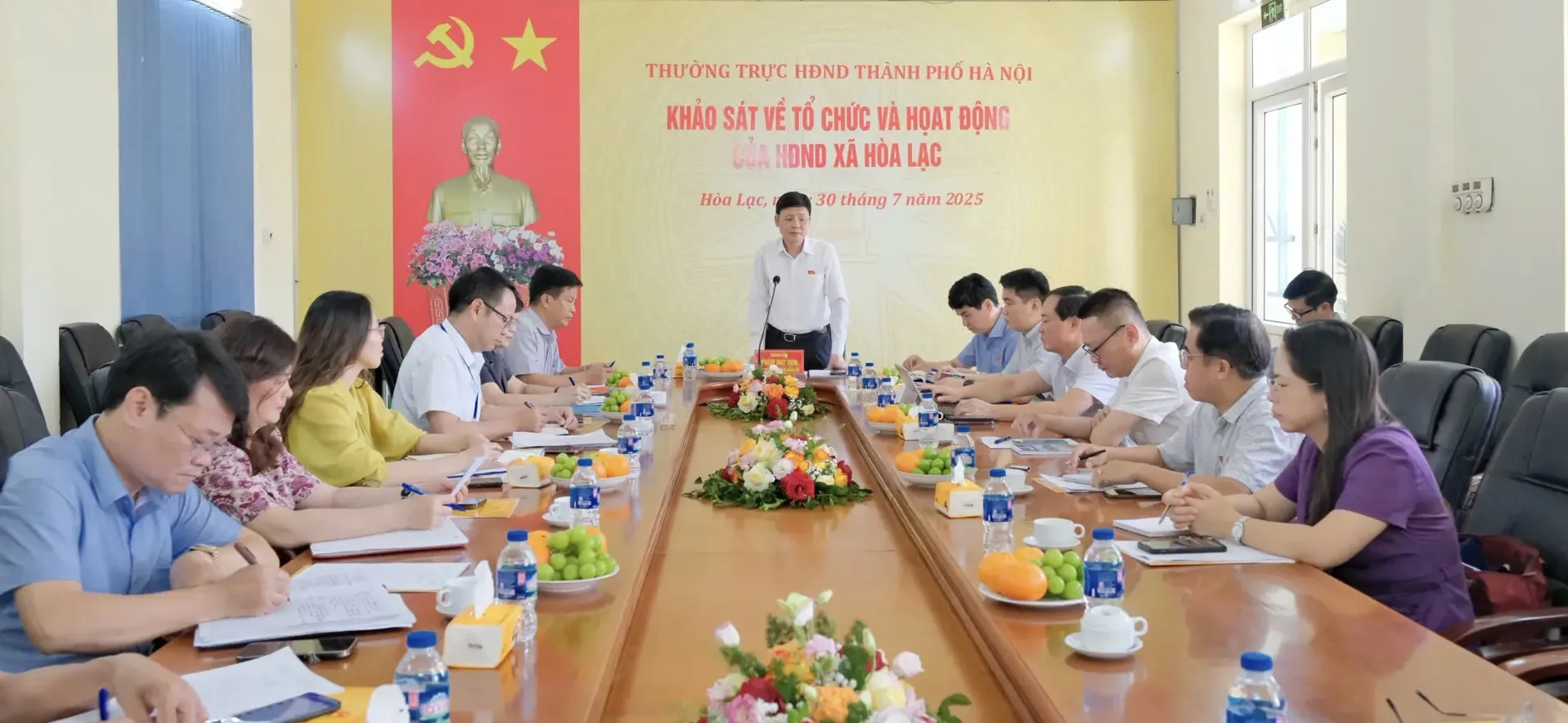 Xã Hòa Lạc thực hiện sắp xếp, kiện toàn bộ máy với tinh thần khẩn trương, hiệu quả