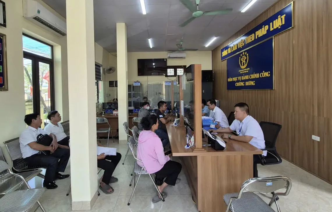 Xã Chương Dương: giữ vị trí top 3 “Bộ chỉ số phục vụ người dân” trong tháng đầu vận hành chính quyền địa phương 2 cấp

