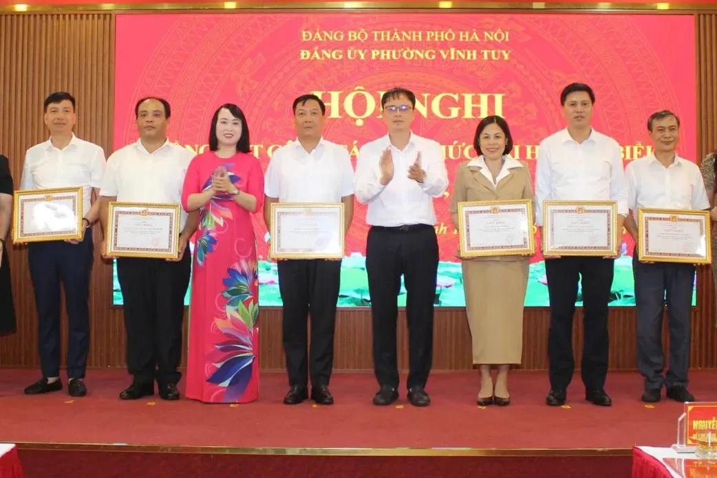 Phường Vĩnh Tuy triển khai 7 chương trình công tác trọng tâm thực hiện Nghị quyết Đại hội Đảng bộ phường