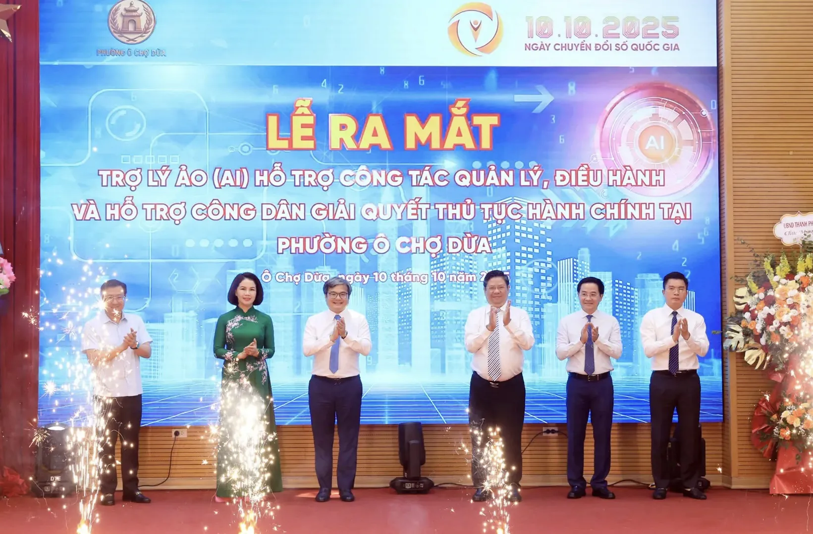 Phường Ô Chợ Dừa ra mắt trợ lý ảo AI hỗ trợ điều hành, giải quyết thủ tục hành chính