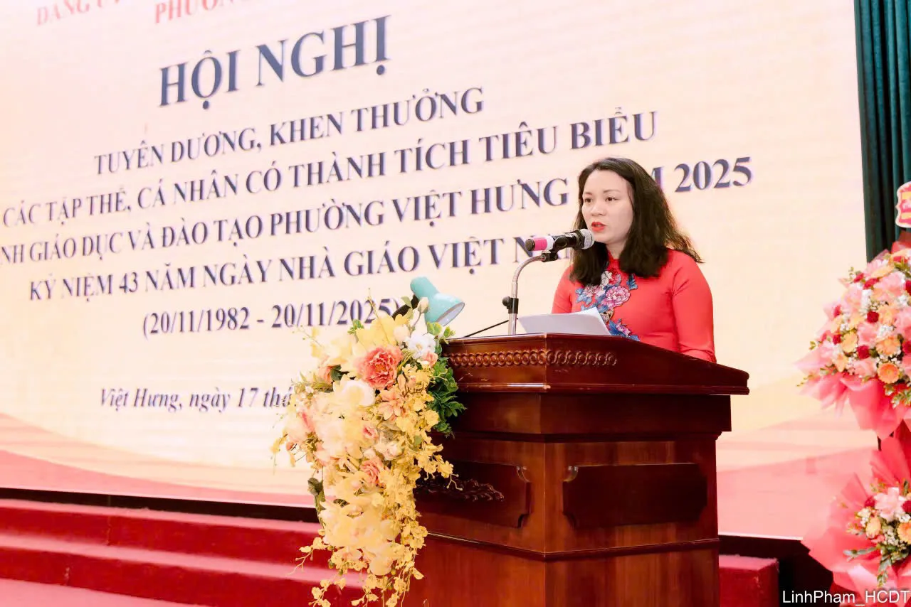 Phường Việt Hưng - tôn vinh những bông hoa tiêu biểu nhân Ngày Nhà giáo Việt Nam