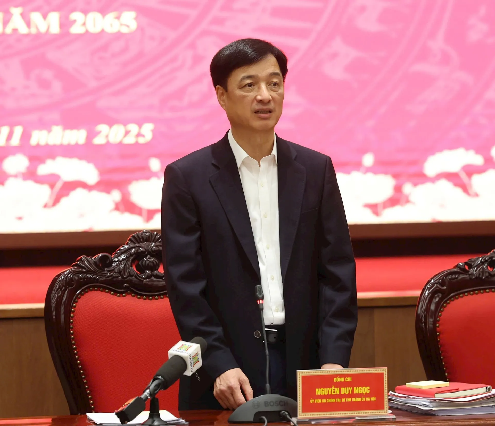 Bí thư Thành uỷ Nguyễn Duy Ngọc làm Trưởng ban Chỉ đạo triển khai, thực hiện quy hoạch Thủ đô Hà Nội