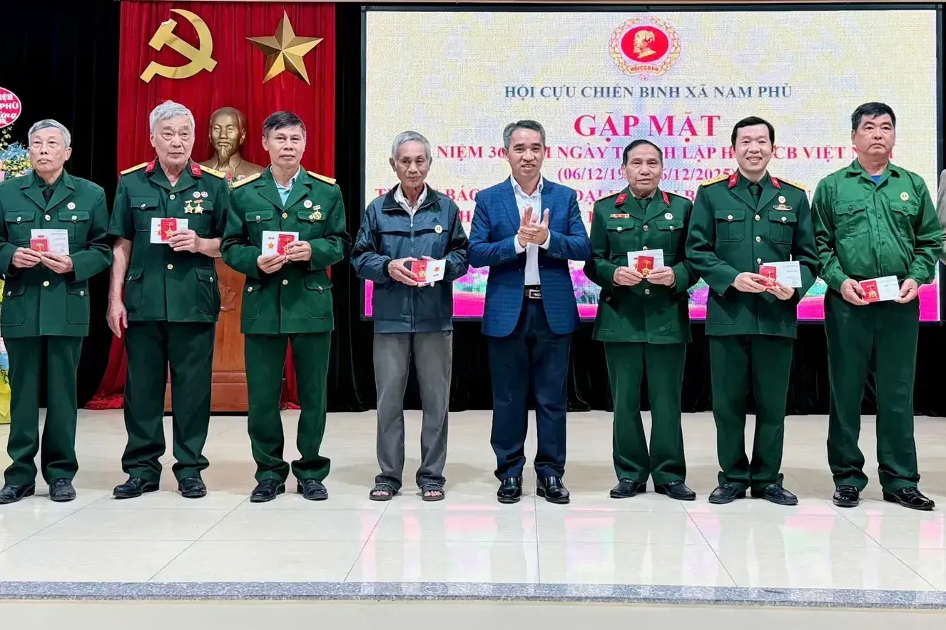 Hội Cựu chiến binh xã Nam Phù: thi đua gương mẫu, xây dựng hội vững mạnh