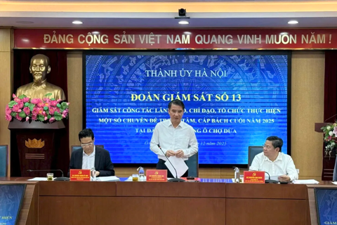 Phó Chủ tịch UBND TP Nguyễn Xuân Lưu: phường Ô Chợ Dừa phải tăng tốc trong GPMB đường Vành đai 1