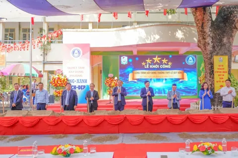 Phường Đống Đa khởi công xây dựng công trình Trường THPT Lê Quý Đôn