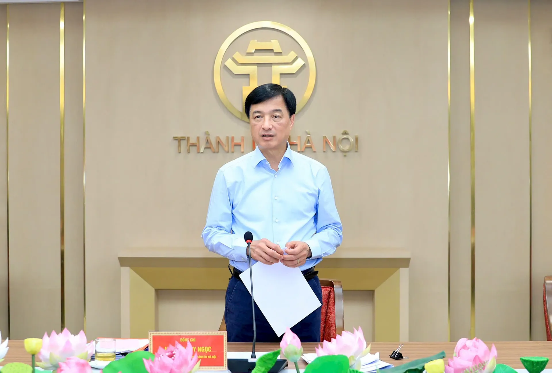 Bí thư Thành uỷ Hà Nội Nguyễn Duy Ngọc: Giải quyết “điểm nghẽn” về môi trường phải căn cơ, tổng thể, cả trước mắt và lâu dài