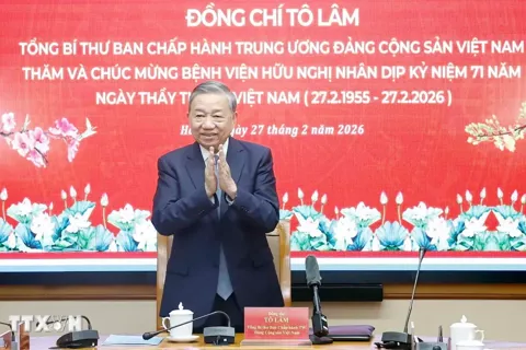 Phát biểu của Tổng Bí thư Tô Lâm trong cuộc đến thăm, chúc mừng tập thể cán bộ, y bác sỹ và nhân viên Bệnh viện Hữu Nghị nhân Ngày Thầy thuốc Việt Nam