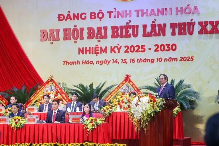Khai mạc Đại hội đại biểu Đảng bộ tỉnh Thanh Hóa lần thứ XX, nhiệm kỳ 2025-2030