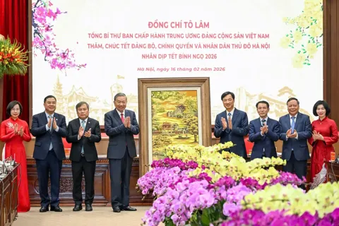 Tổng Bí thư Tô Lâm thăm, chúc Tết Đảng bộ, chính quyền, Nhân dân Thủ đô Hà Nội
