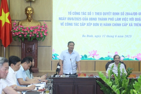 Các phường mới trên địa bàn Ba Đình cần là hình mẫu trong sắp xếp đơn vị hành chính của Hà Nội