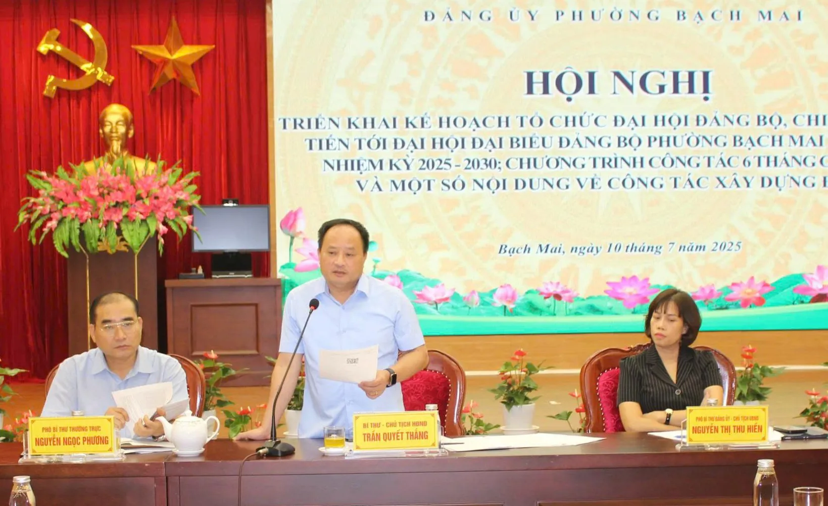 Phường Bạch Mai: Đại hội Đảng là cơ hội làm tốt công tác chính trị, để Nhân dân tin tưởng vào phát triển của phường