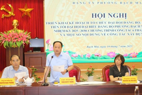 Phường Bạch Mai: Đại hội Đảng là cơ hội làm tốt công tác chính trị, để Nhân dân tin tưởng vào phát triển của phường 