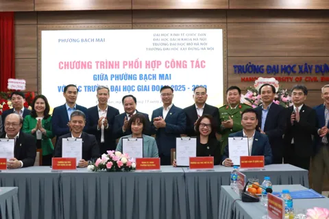 Phường Bạch Mai ký kết phối hợp công tác với 4 trường Đại học, mở ra nhiều cơ hội phát triển