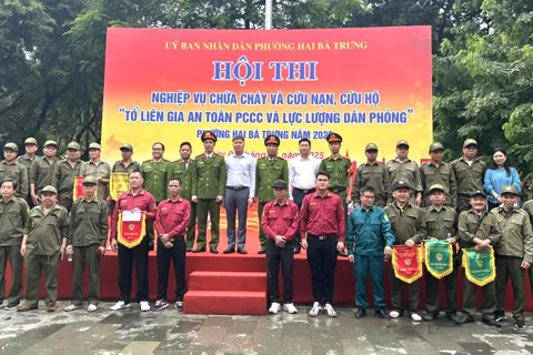 Phường Hai Bà Trưng: sôi nổi Hội thi "Tổ liên gia an toàn phòng cháy chữa cháy và lực lượng dân phòng"