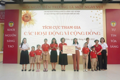 Hà Nội: cán bộ Mặt trận tích cực tuyên truyền tiết kiệm điện đến học sinh Tiểu học