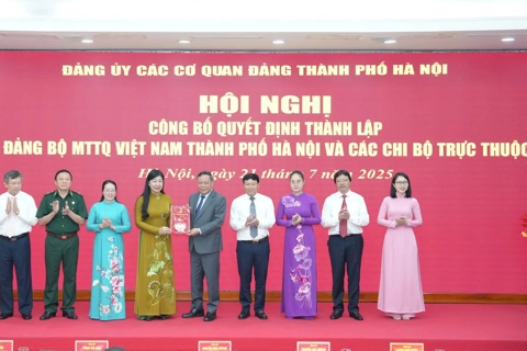 Hà Nội thành lập Đảng bộ Mặt trận Tổ quốc TP: Góp phần thực hiện thành công mô hình tổ chức chính quyền tinh gọn, hiệu quả